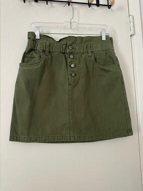 BlankNYC Olive Green Mini Skirt